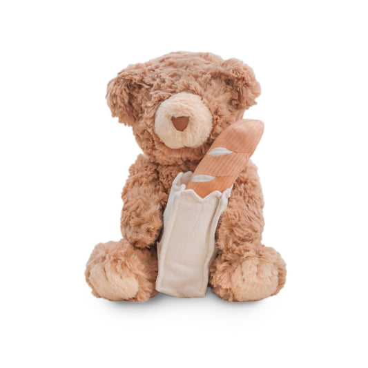 baguette teddy squeaky toy