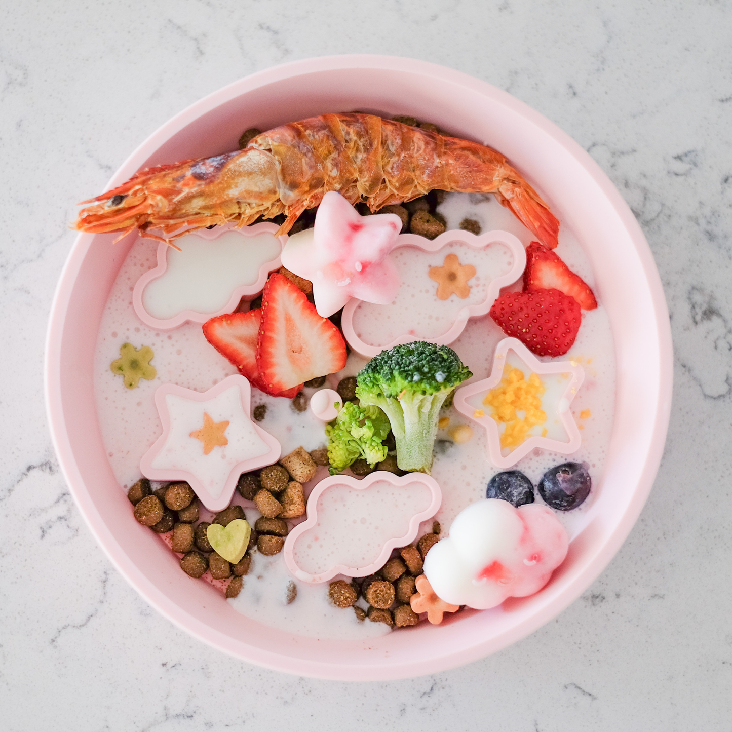 Star + Cloud Slow Feeder Bowls: Medium