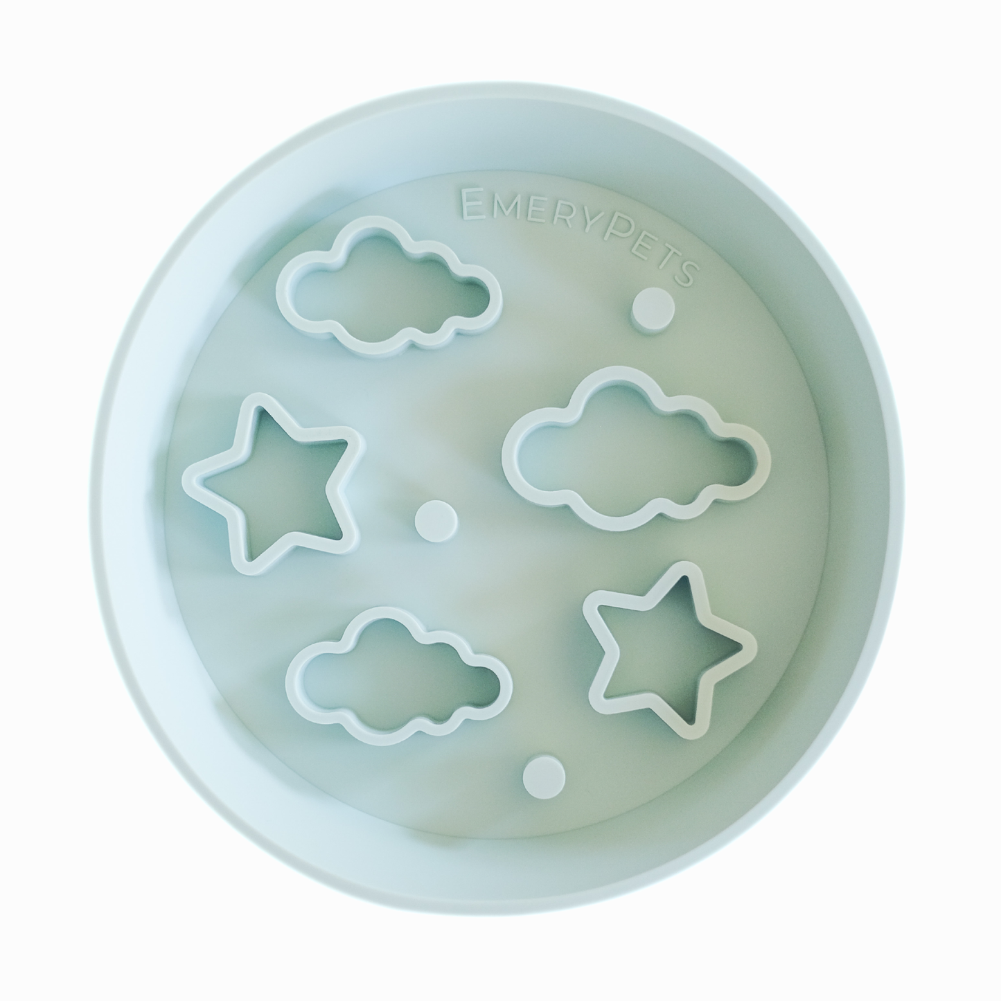 Star + Cloud Slow Feeder Bowls: Medium