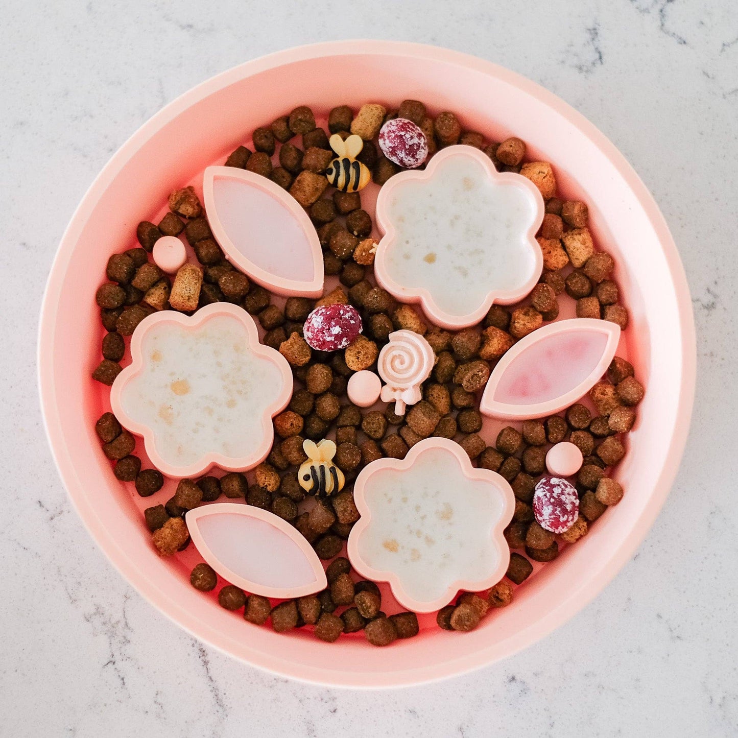 Flower + Leaf Slow Feeder Bowls: MEDIUM