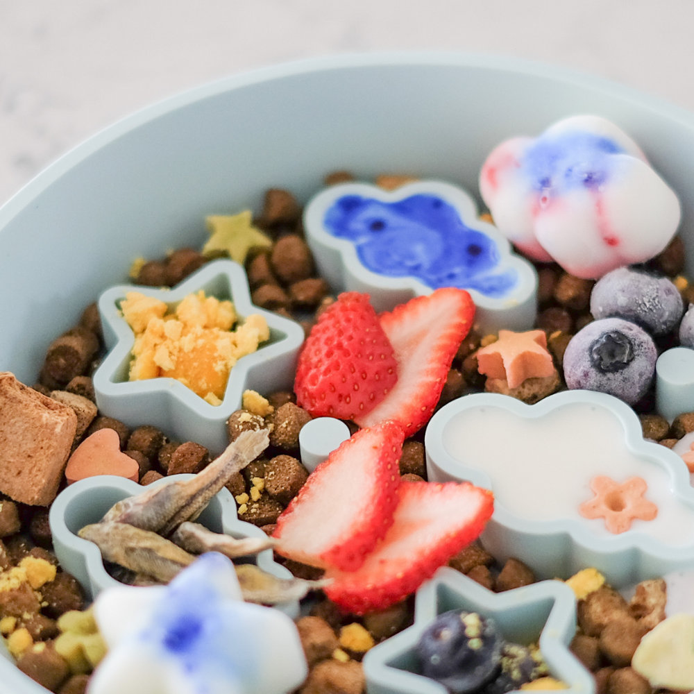 Star + Cloud Slow Feeder Bowls: Medium