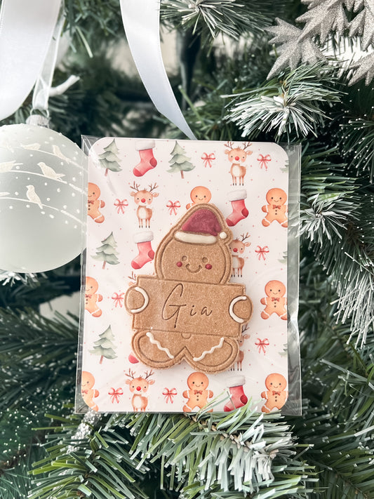 Gingerbread Name Plaque