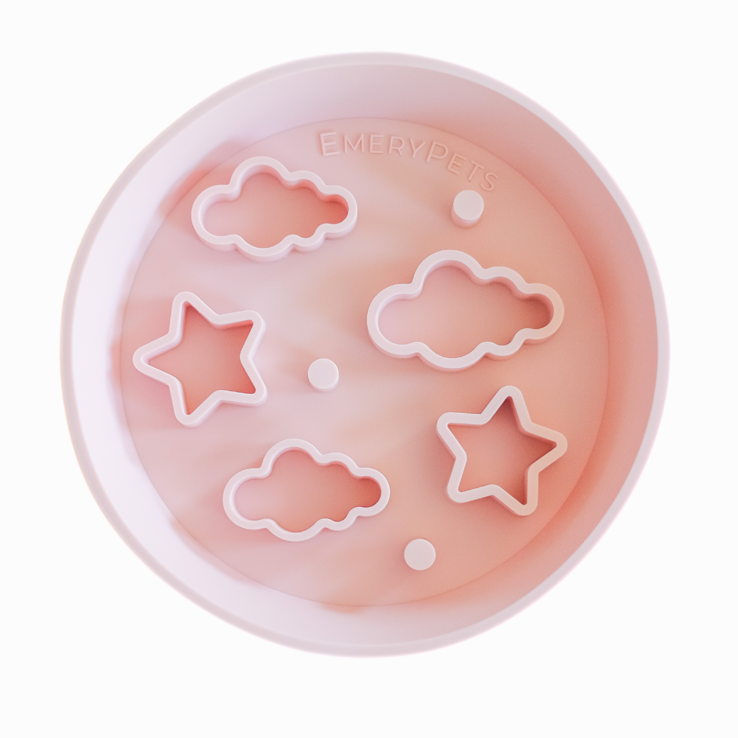 Star + Cloud Slow Feeder Bowls: Medium